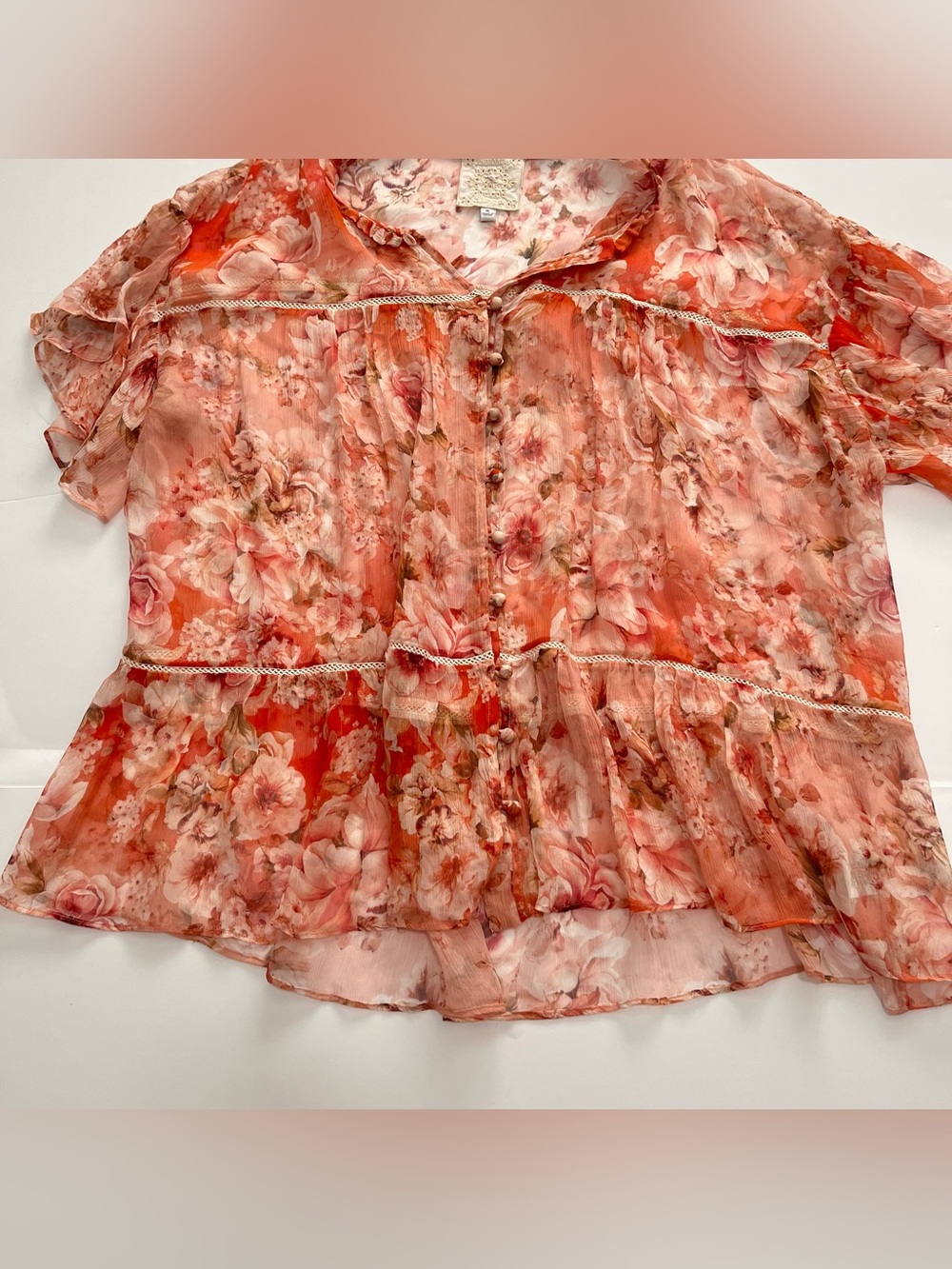 Johnny was YOURS TRULY SILK BLOUSE